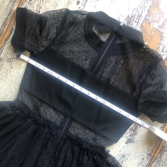 TOPSHOP Spot Mesh Dot Tulle Skater Prom Cocktail Dress US Size 2 Like new - Picture 9 of 10